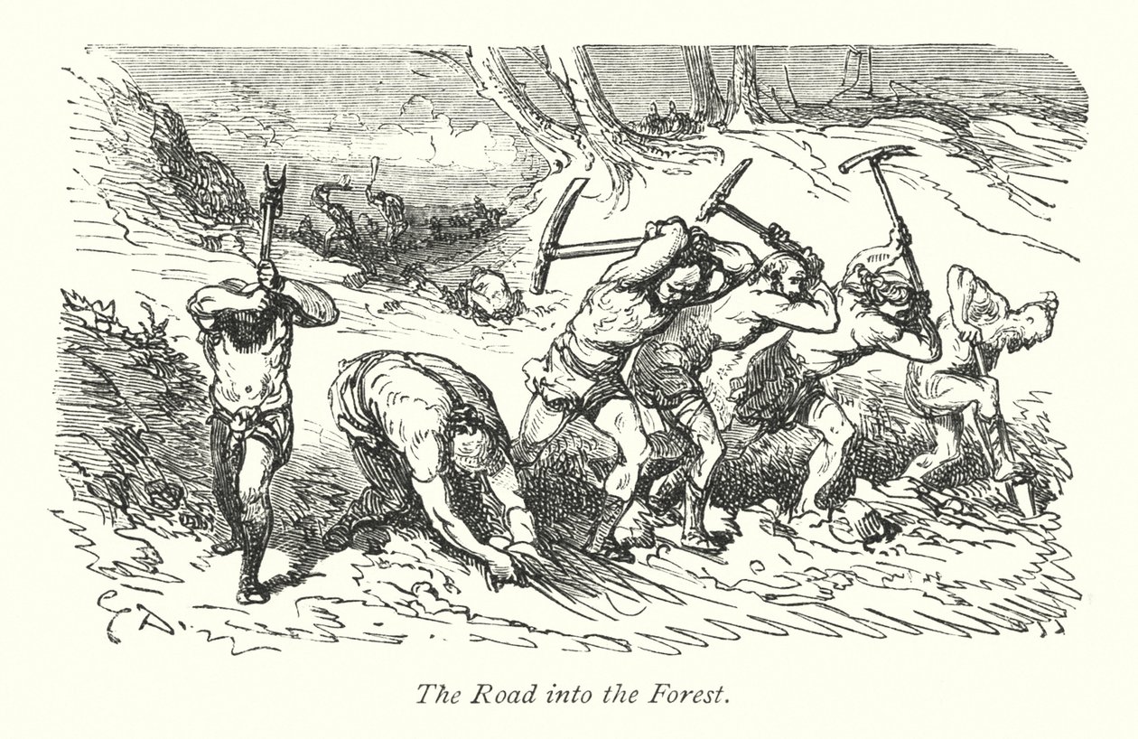温莎森林（雕刻） 作者 古斯塔夫·多尔（Gustave Dore）