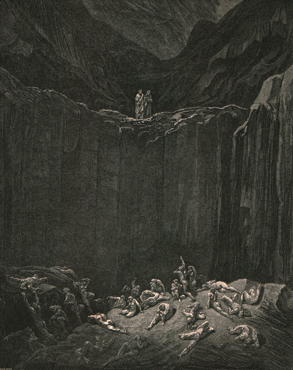 追求无限的正义，注定要惩罚伪造者，c1890 作者 古斯塔夫·多尔（Gustave Dore）
