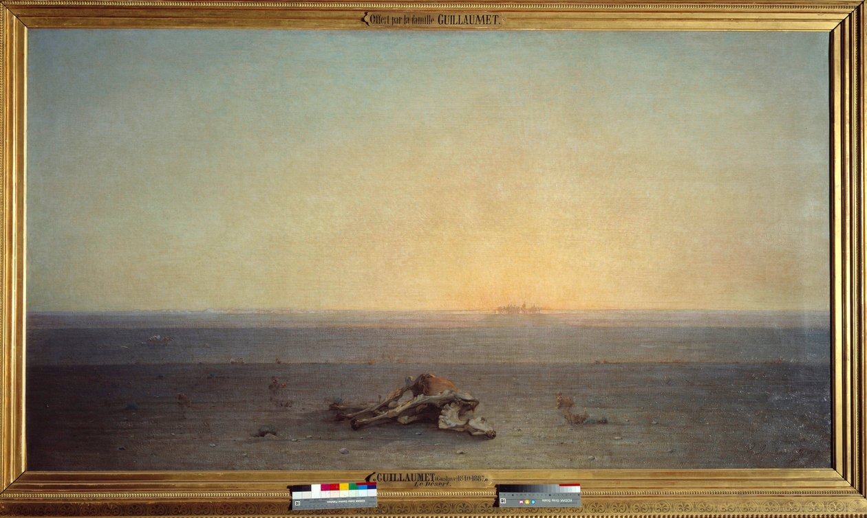 Sahara also means desert. Painting by Gustave Guillaumet (1840-1887) 作者 古斯塔夫·纪尧姆