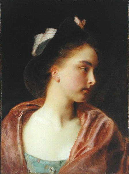 莫德（摇篮板油画） 作者 古斯塔夫·雅克（Gustave Jacquet）