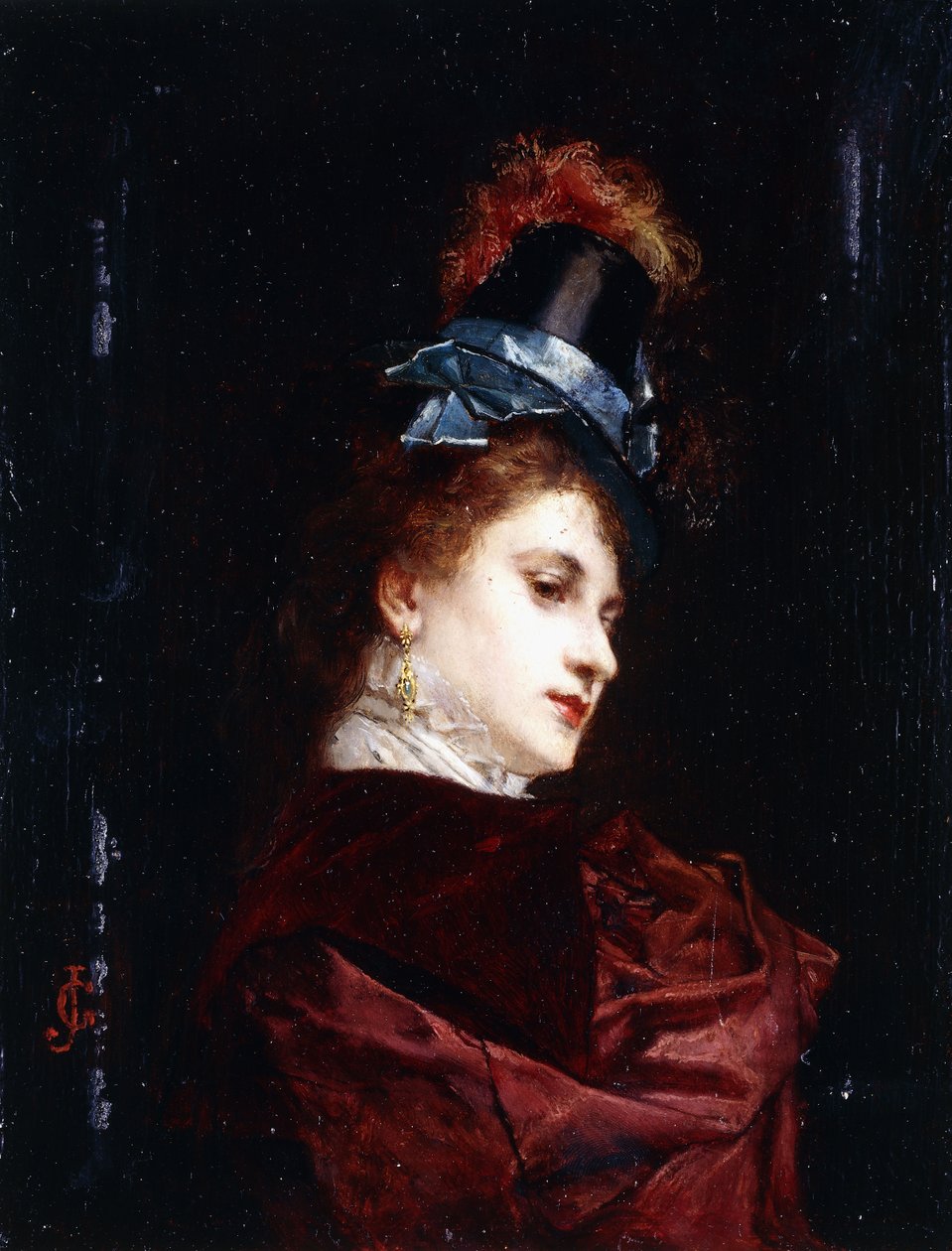 新帽子 作者 古斯塔夫·雅克（Gustave Jacquet）