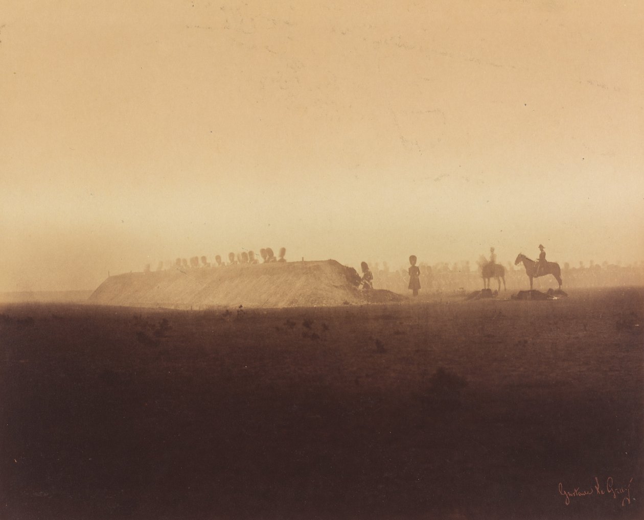 骑兵演习，沙隆营地，1857年。 作者 古斯塔夫·勒格雷