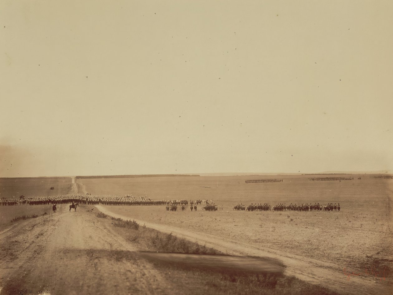 演习，沙隆营地，1857年。 作者 古斯塔夫·勒格雷