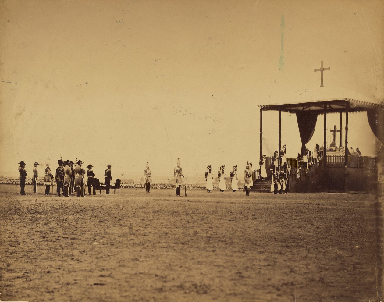 [在沙隆营地举行的弥撒（Le messe militaire...Camp de Chalons...presence de l