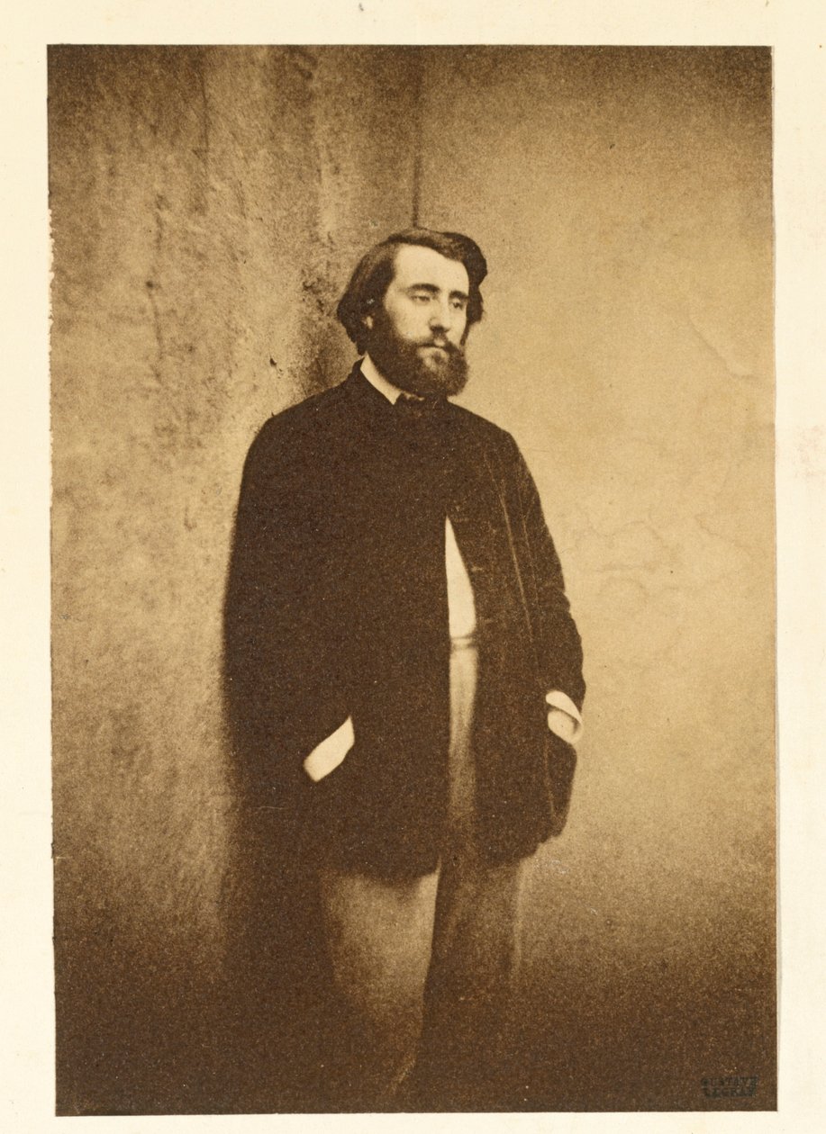 埃德蒙·柯蒂娜（Edmond Cottinet）1824-1895年的肖像，c。 1848-50。 作者 古斯塔夫·勒格雷