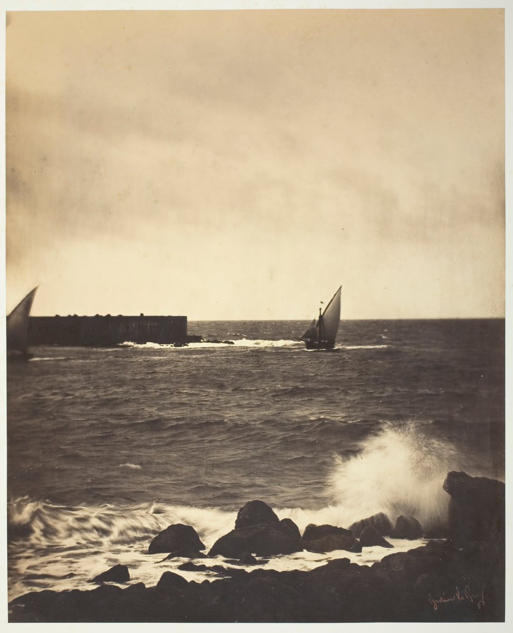 破浪》，1857年。 作者 古斯塔夫·勒格雷