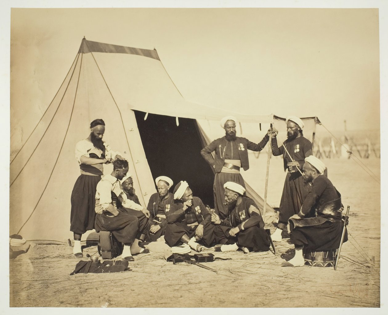 无标题的Zouaves，1857年。 作者 古斯塔夫·勒格雷