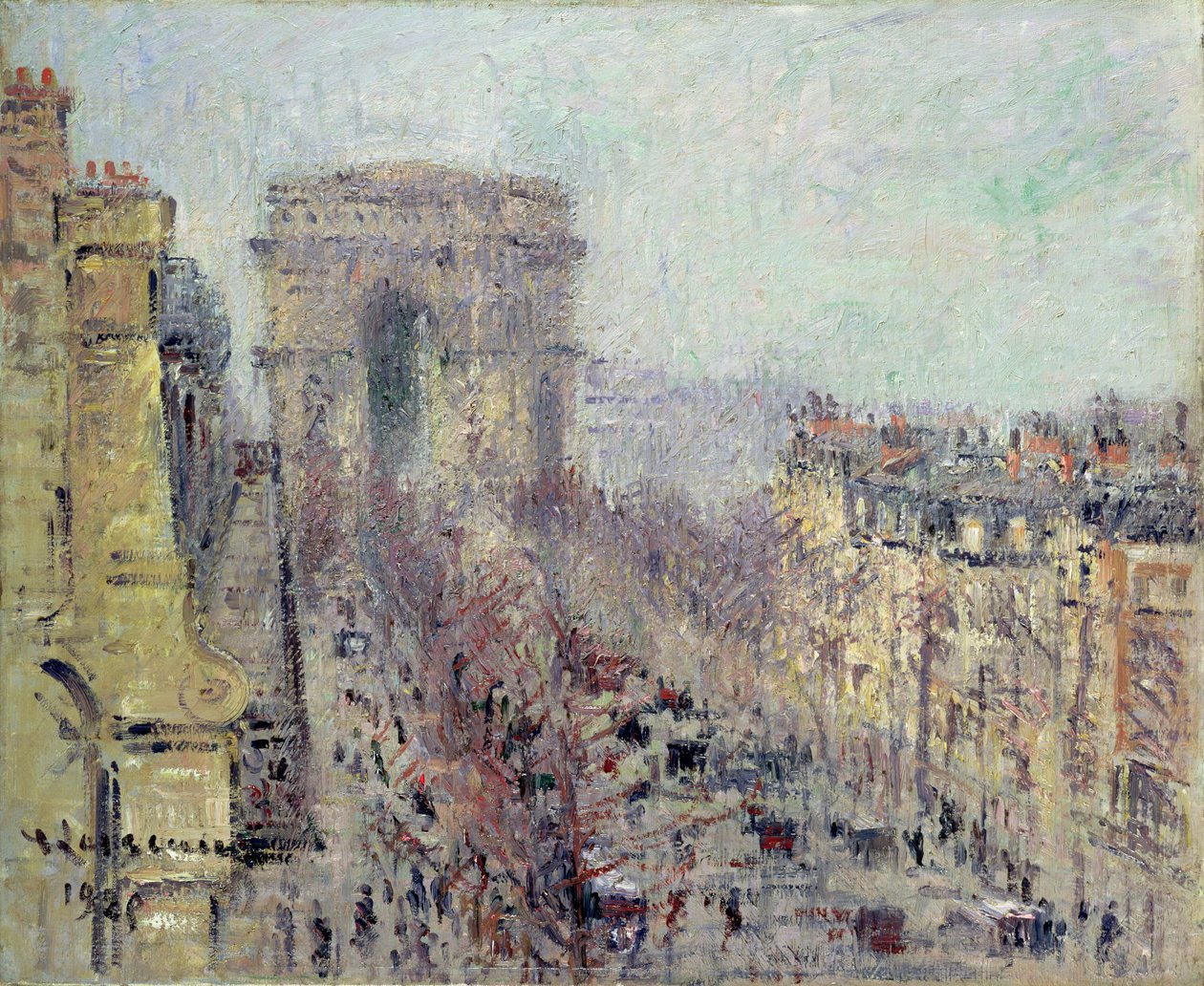 巴黎弗里德兰大街 作者 古斯塔夫·洛索（Gustave Loiseau）