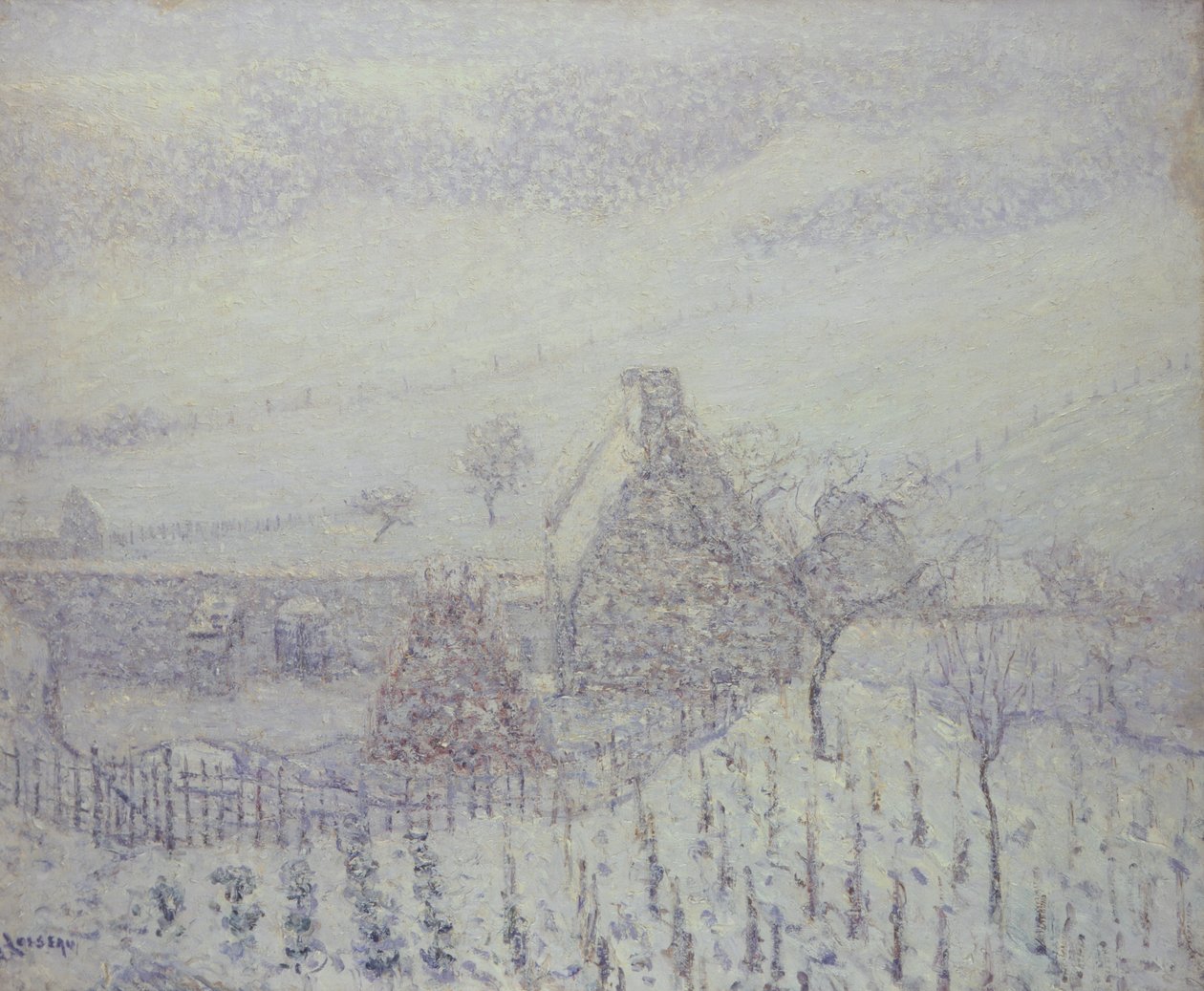 Hedouville的暴雪 作者 古斯塔夫·洛索（Gustave Loiseau）