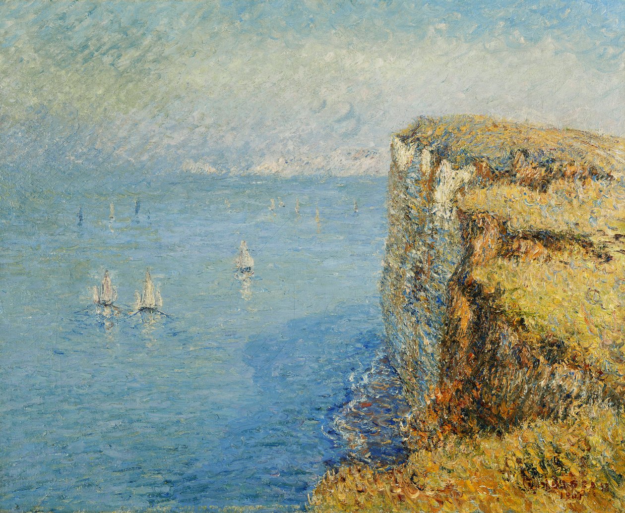 诺曼底的悬崖；诺曼底的悬崖，1901年 作者 古斯塔夫·洛索（Gustave Loiseau）