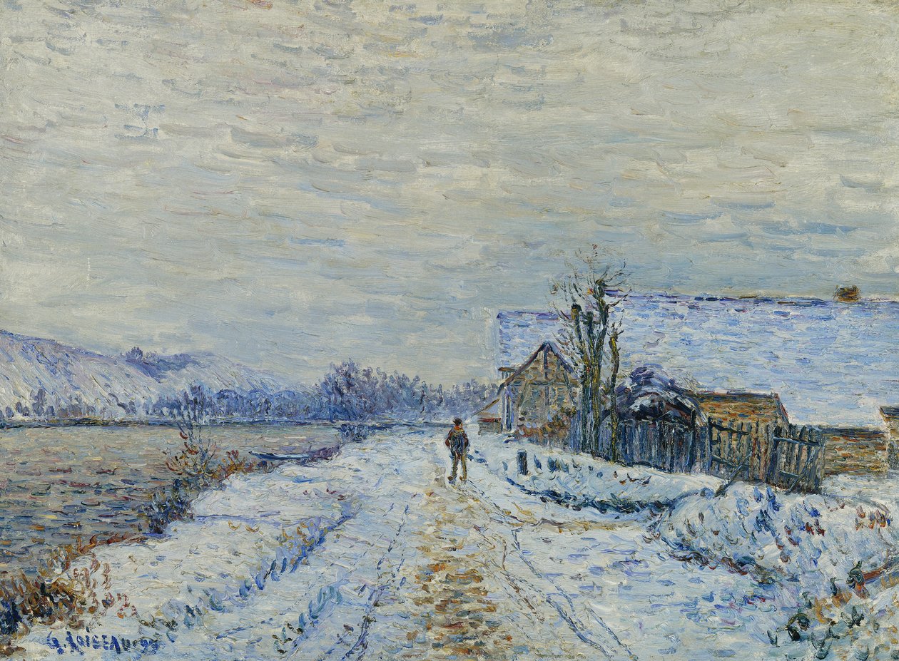 图尔内多斯的雪景，1899年 作者 古斯塔夫·洛索（Gustave Loiseau）