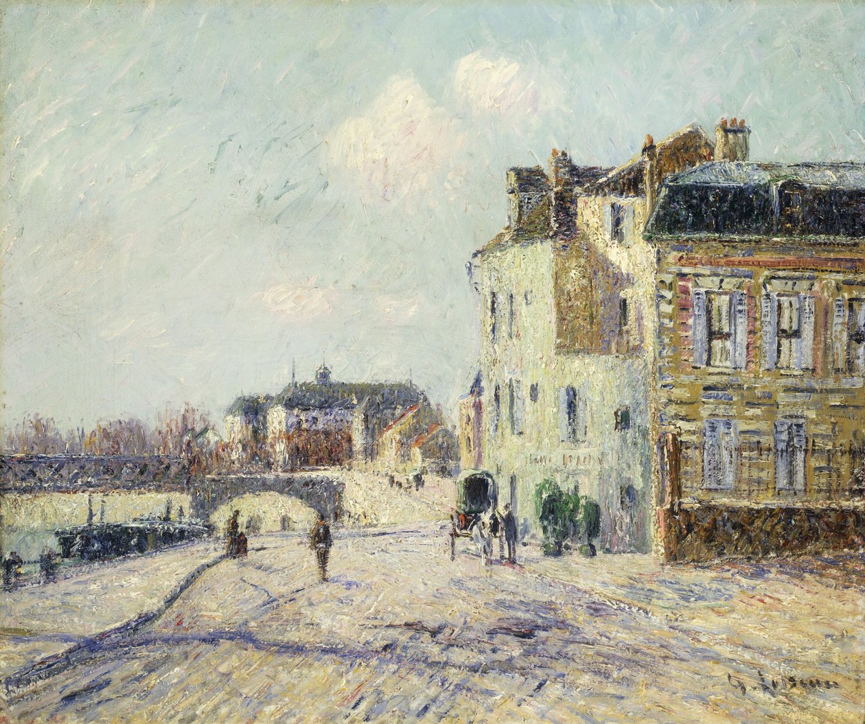 瓦兹码头在Pointoise，1908年 作者 古斯塔夫·洛索（Gustave Loiseau）