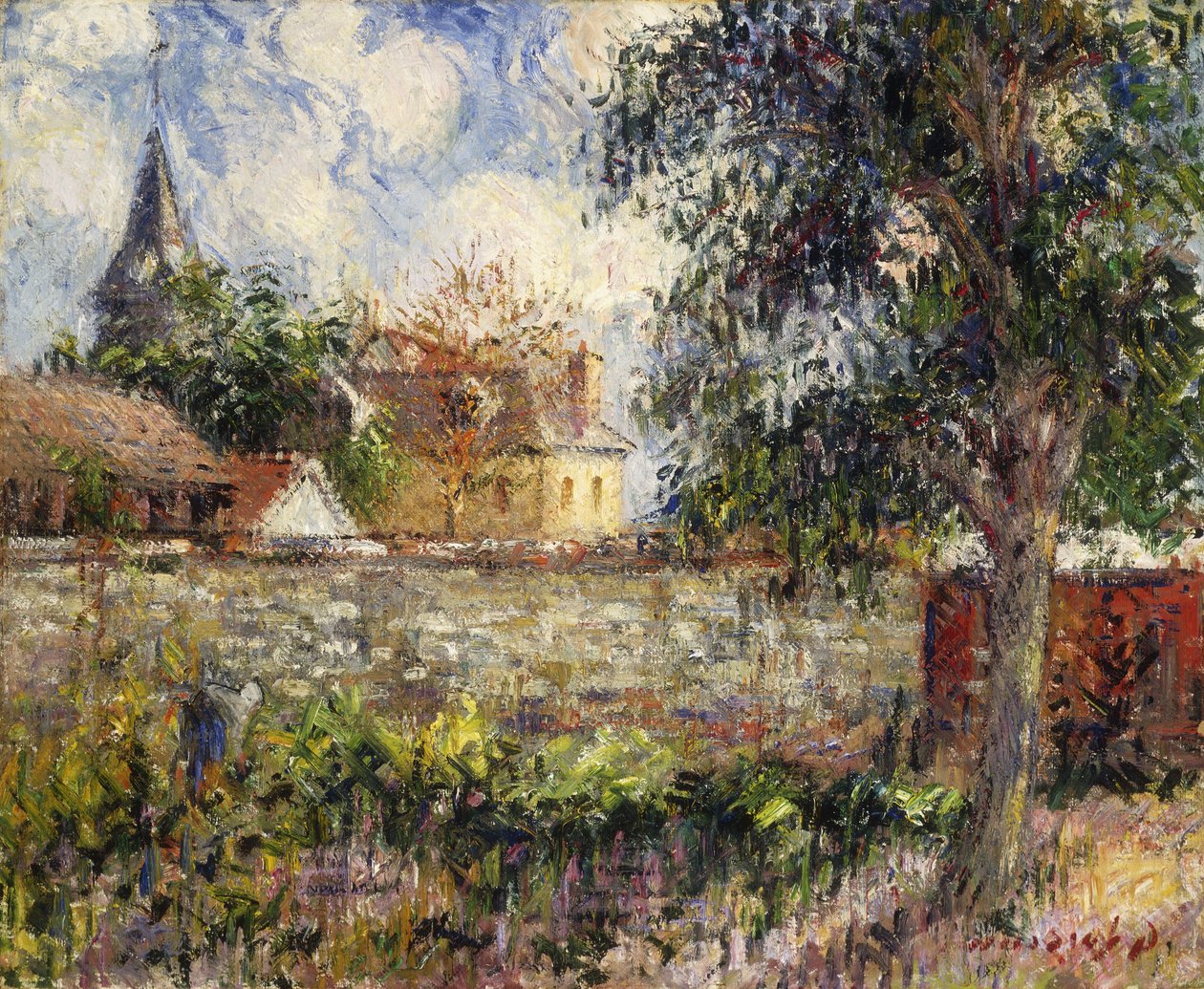 诺曼底乡村；诺曼底的风景，1927年 作者 古斯塔夫·洛索（Gustave Loiseau）