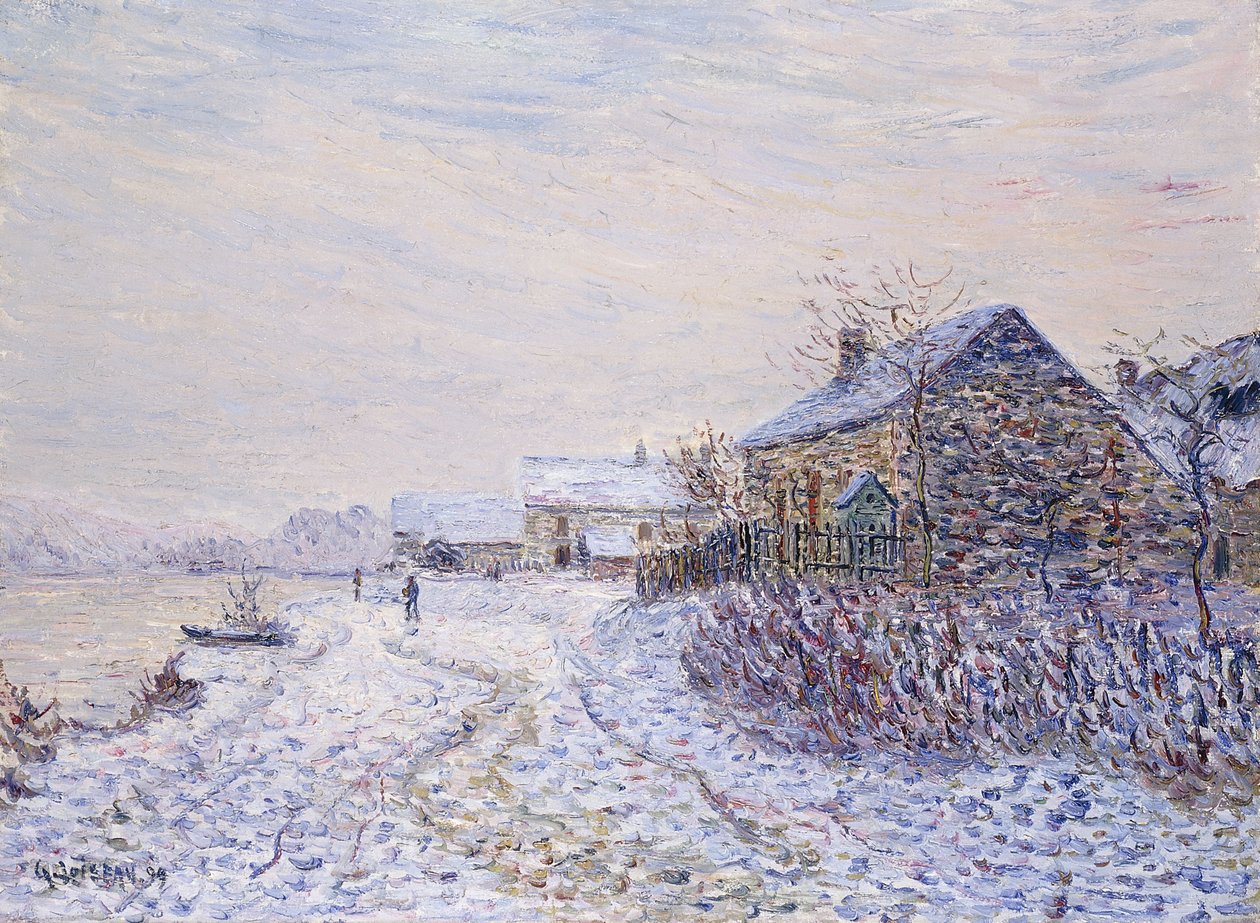 塞纳河畔图尼多斯的雪景，1899年 作者 古斯塔夫·洛索（Gustave Loiseau）