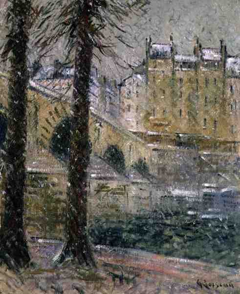 玛丽桥，约1926年（布面油画） 作者 古斯塔夫·洛索（Gustave Loiseau）
