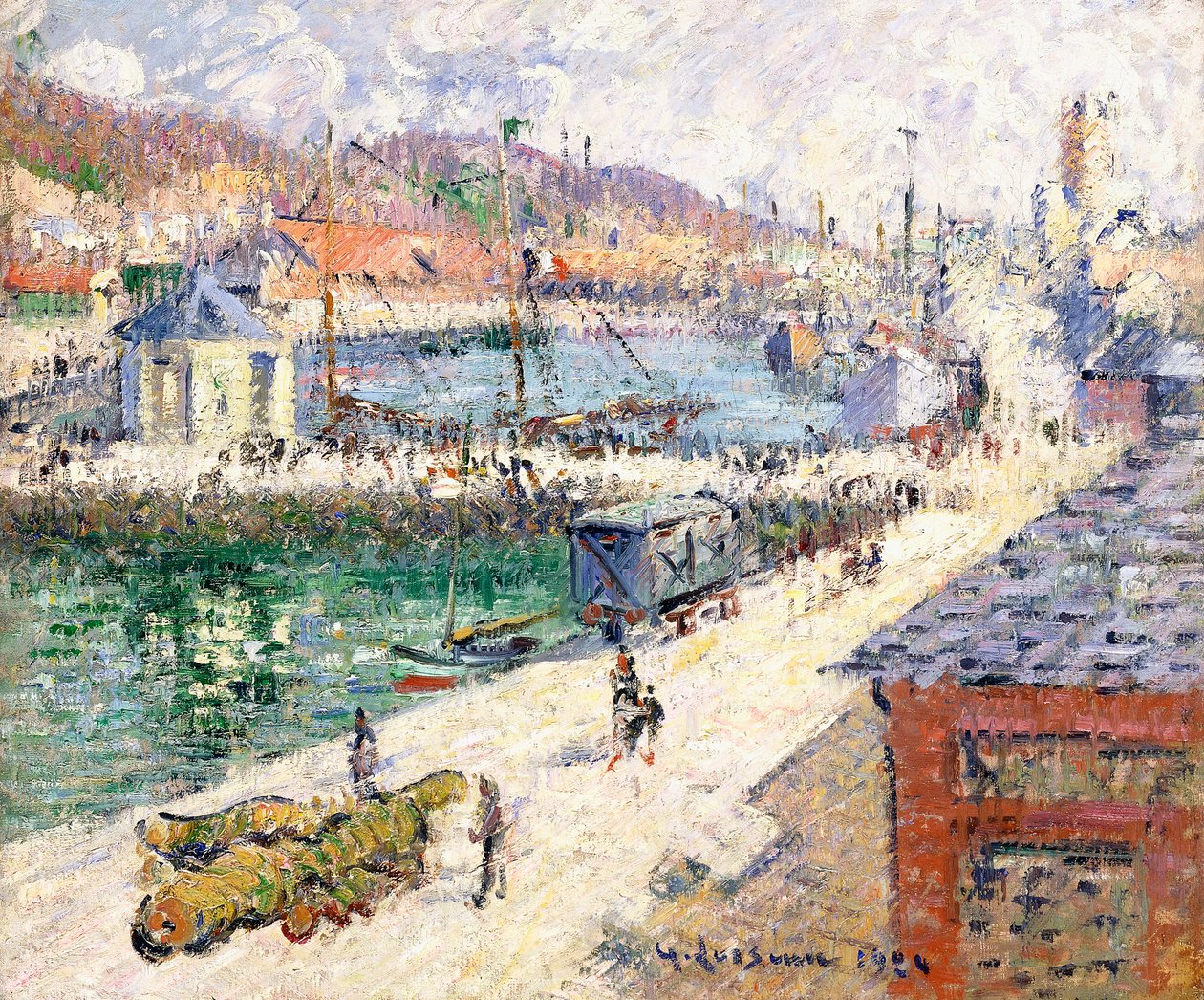 费康港，1924年 作者 古斯塔夫·洛索（Gustave Loiseau）