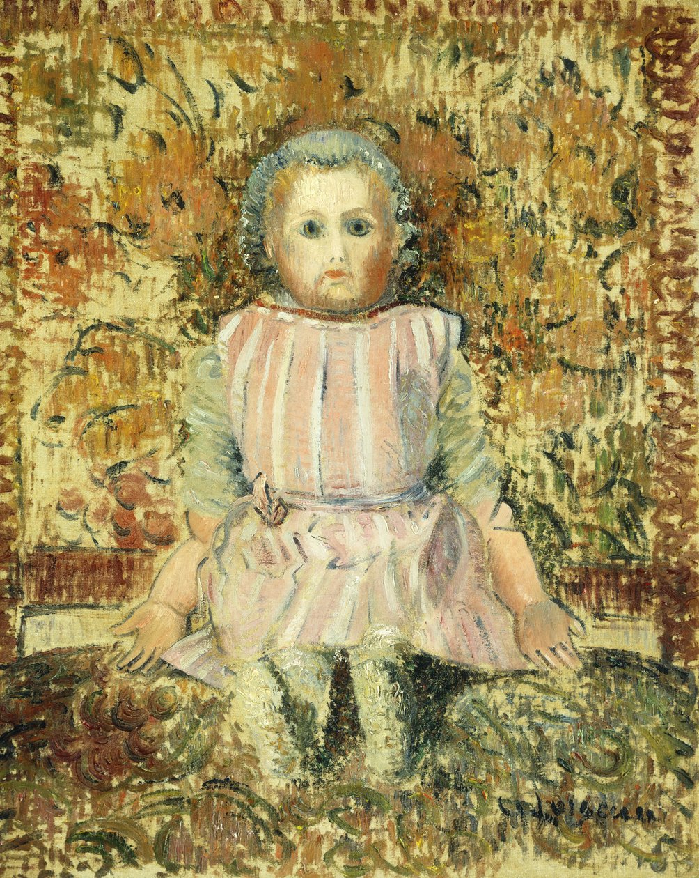 木偶； Le Poupee，约1919年 作者 古斯塔夫·洛索（Gustave Loiseau）