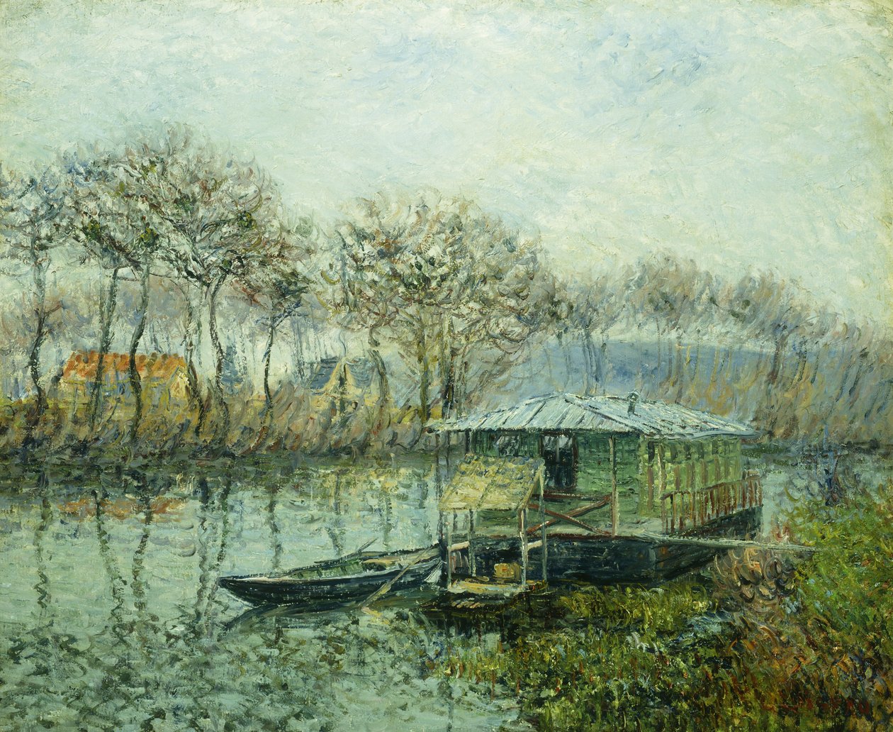 马利港的塞纳河；塞纳港（La Seine a Port Marley），1902-1903年 作者 古斯塔夫·洛索（Gustave Loiseau）