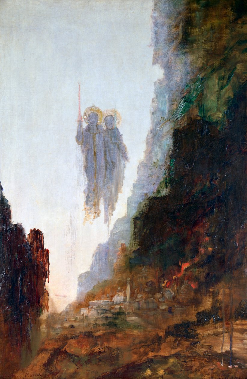 所多玛天使，c1846-1898 作者 古斯塔夫·莫罗（Gustave Moreau）