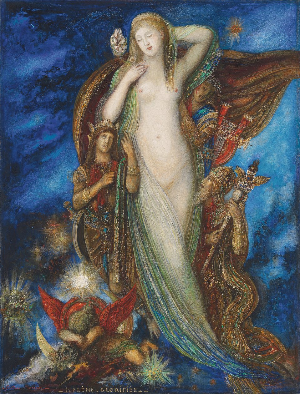 海伦·格洛弗利德（Helen Glorified），1896年 作者 古斯塔夫·莫罗（Gustave Moreau）