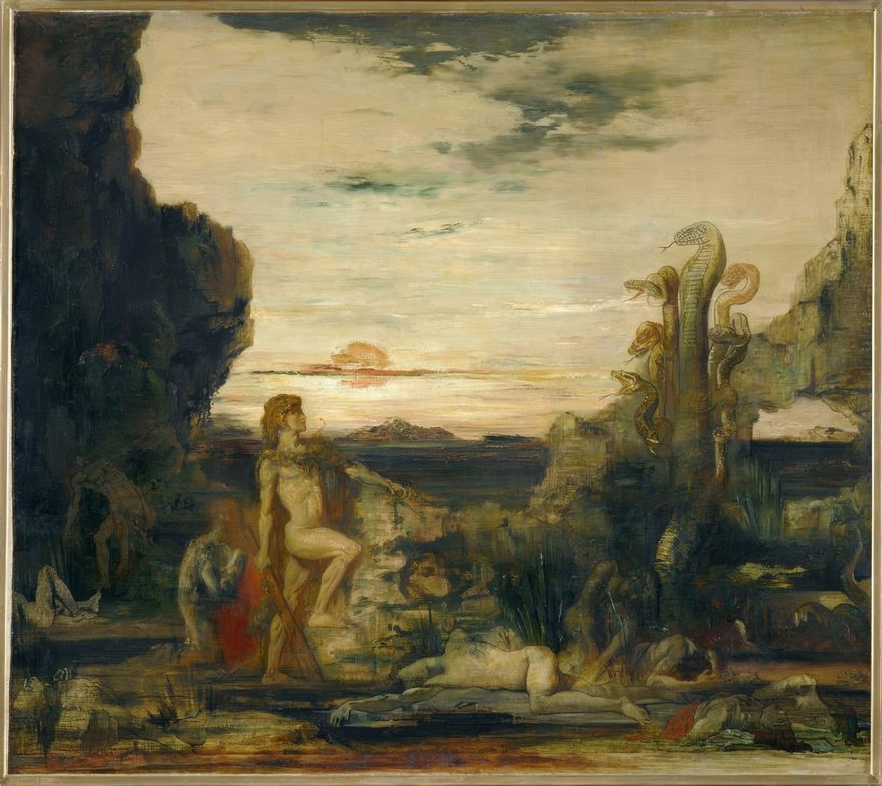 大力神和莱恩的九头蛇 作者 古斯塔夫·莫罗（Gustave Moreau）