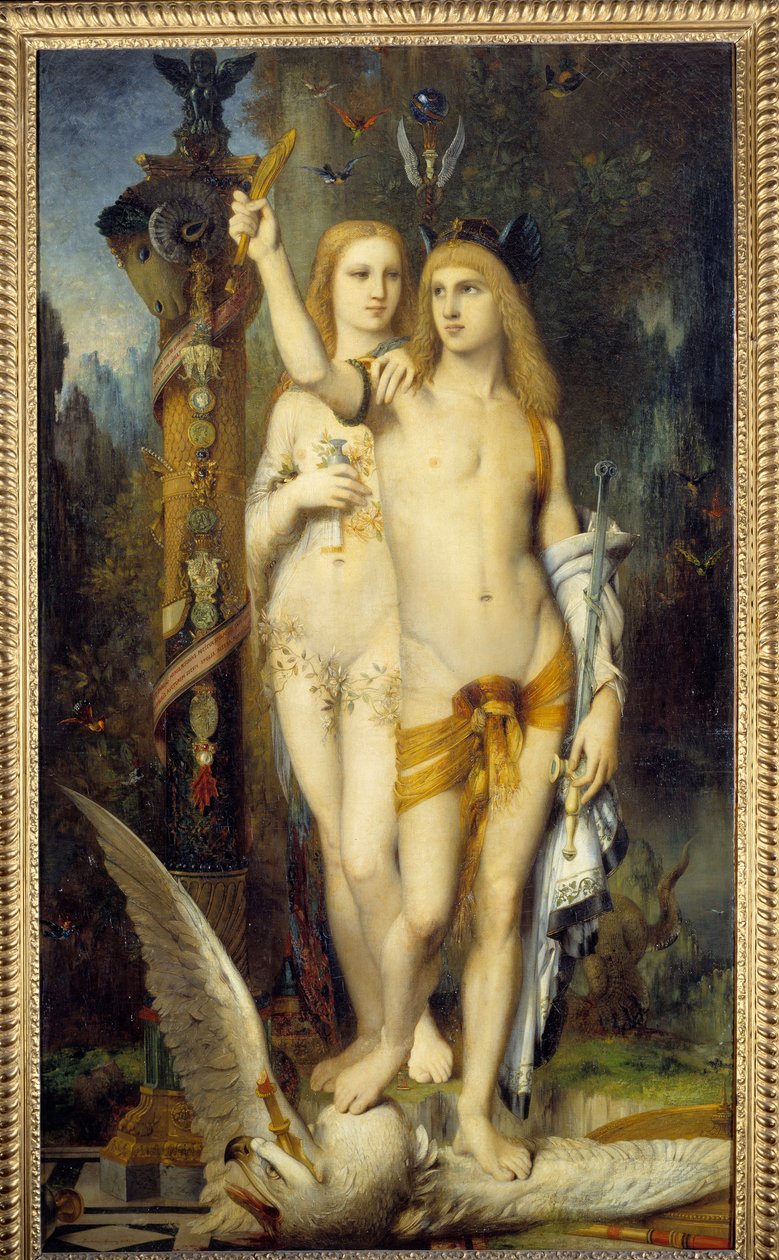 Jason and Medee Painting by Gustave Moreau (1826-1898) 1865 Sun. 2,04x1,15 m Paris, musee d