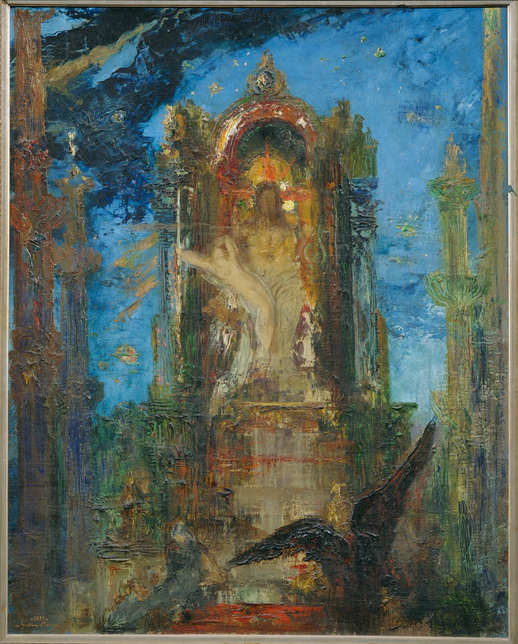 Jupiter et Semele（布面油画） 作者 古斯塔夫·莫罗（Gustave Moreau）