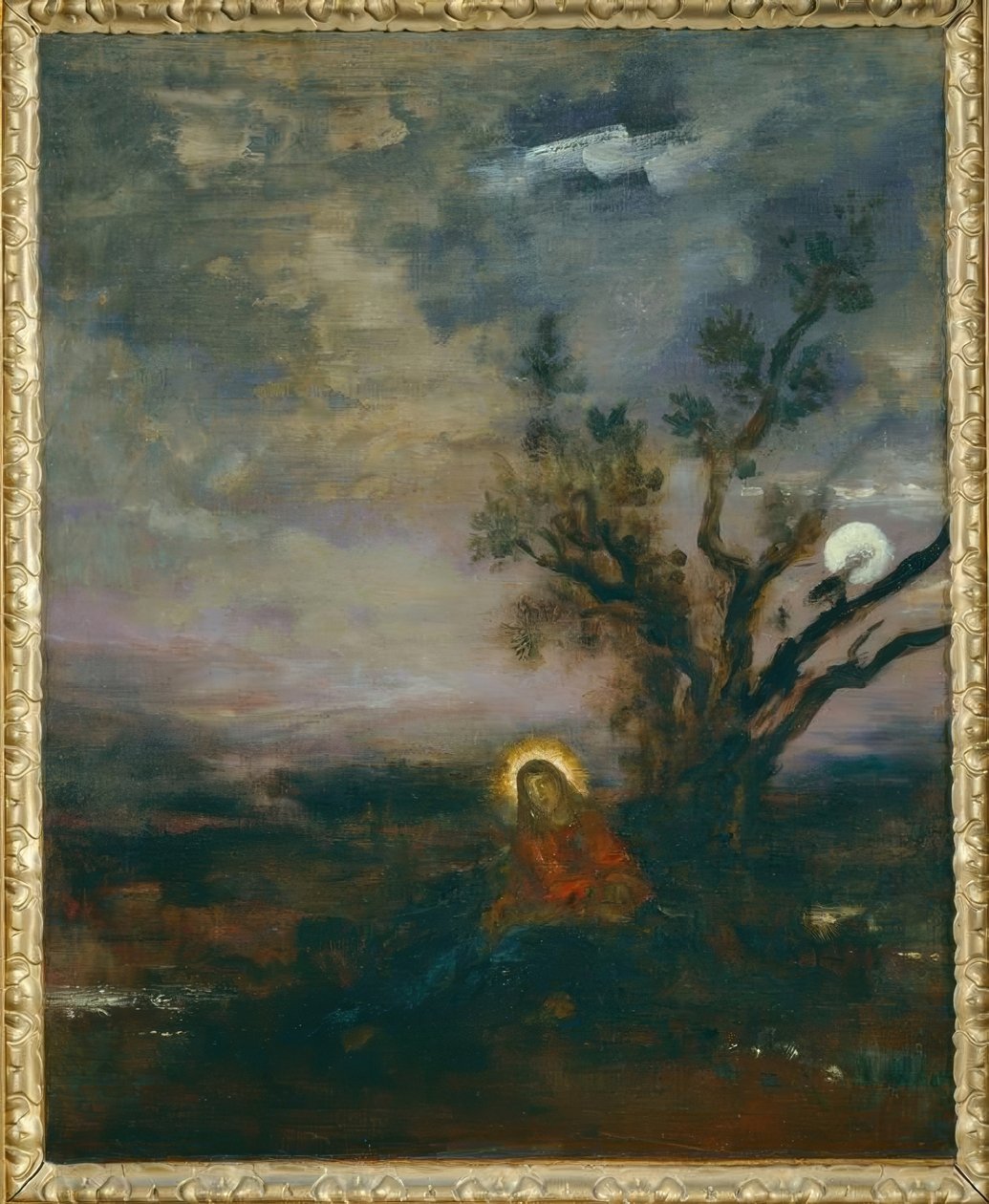 橄榄园中的基督 作者 古斯塔夫·莫罗（Gustave Moreau）