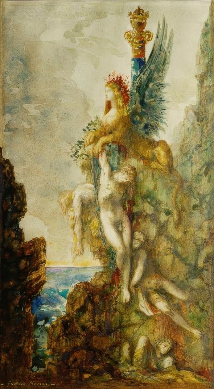 狮身人面像（获胜者） 作者 古斯塔夫·莫罗（Gustave Moreau）