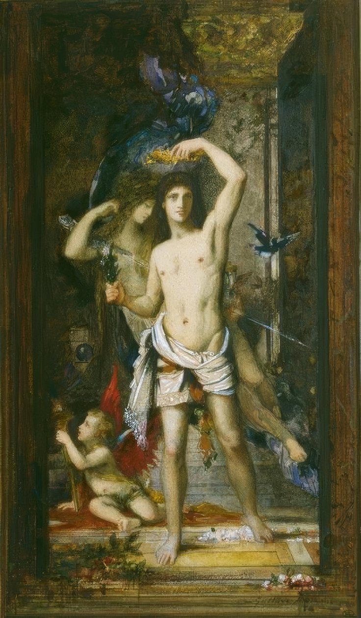 年轻人与死亡 作者 古斯塔夫·莫罗（Gustave Moreau）