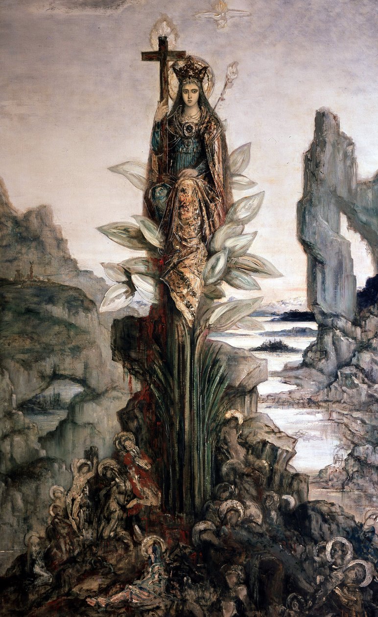 古斯塔夫·莫罗的神秘之花。 作者 古斯塔夫·莫罗（Gustave Moreau）
