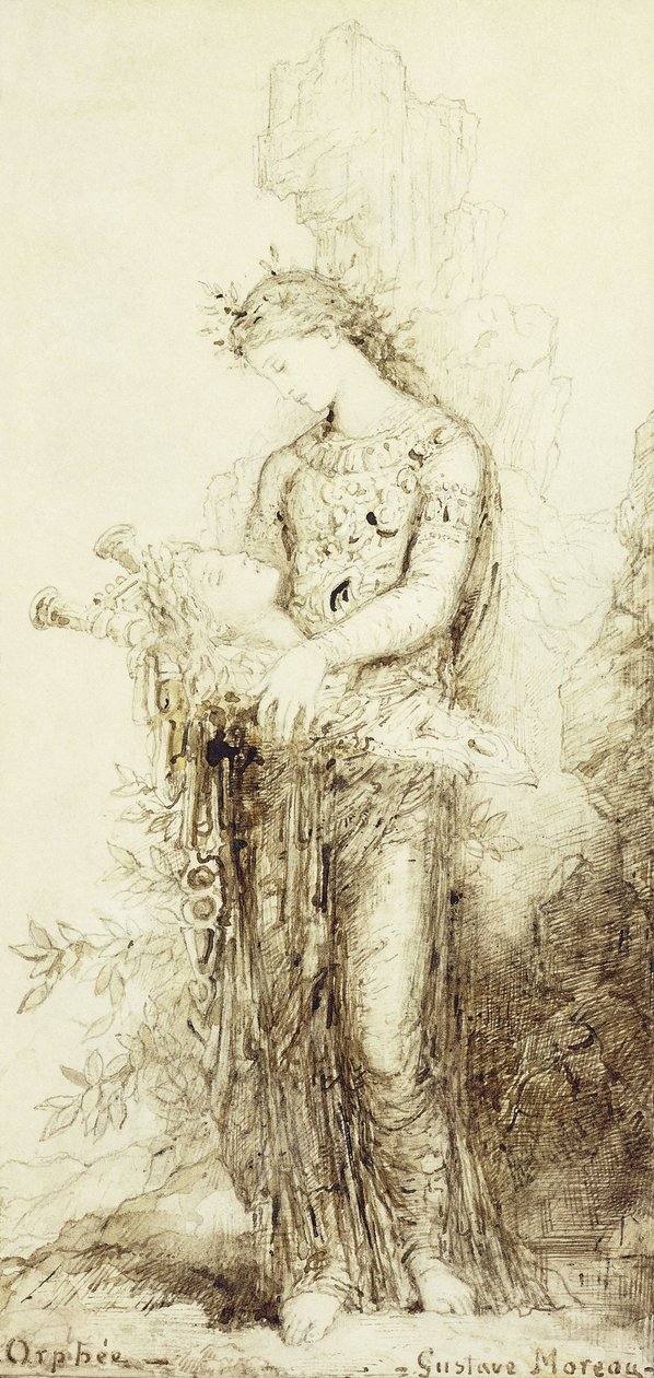 奥菲斯L“ Orphee， 作者 古斯塔夫·莫罗（Gustave Moreau）
