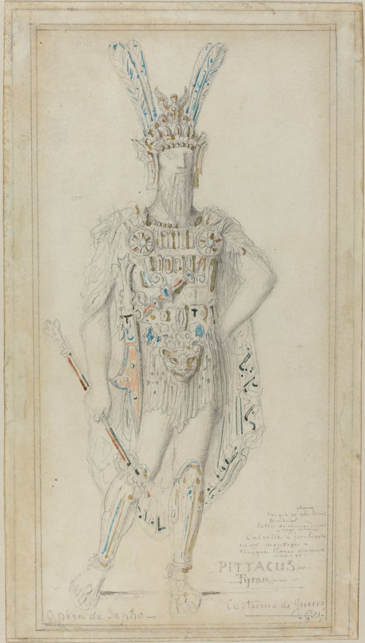 穿着战争服装的暴君皮塔克斯 作者 古斯塔夫·莫罗（Gustave Moreau）