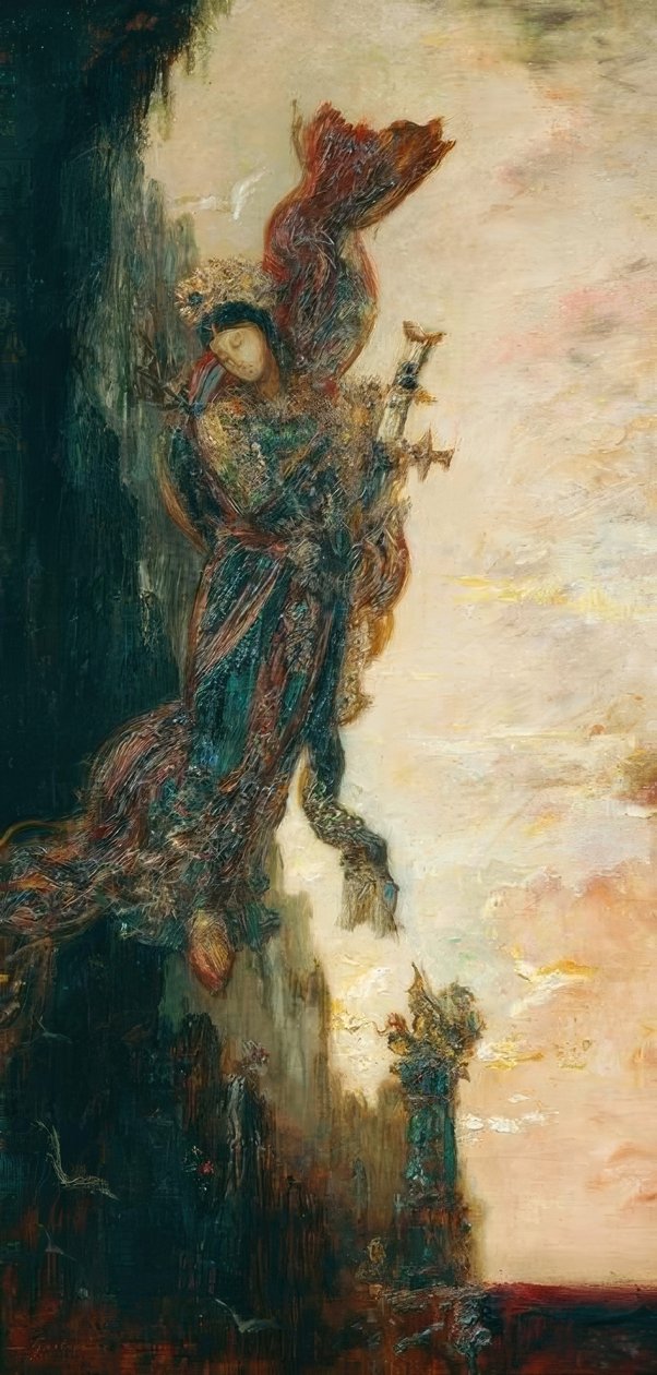 萨福落下 作者 古斯塔夫·莫罗（Gustave Moreau）