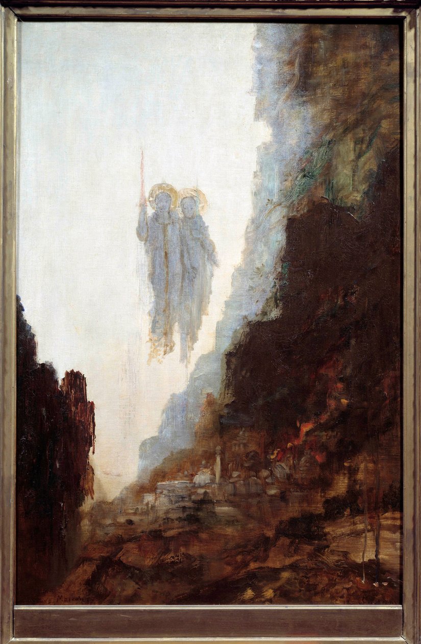 索多玛的天使》 古斯塔夫-莫罗（1826-1898）的画作 作者 古斯塔夫·莫罗（Gustave Moreau）