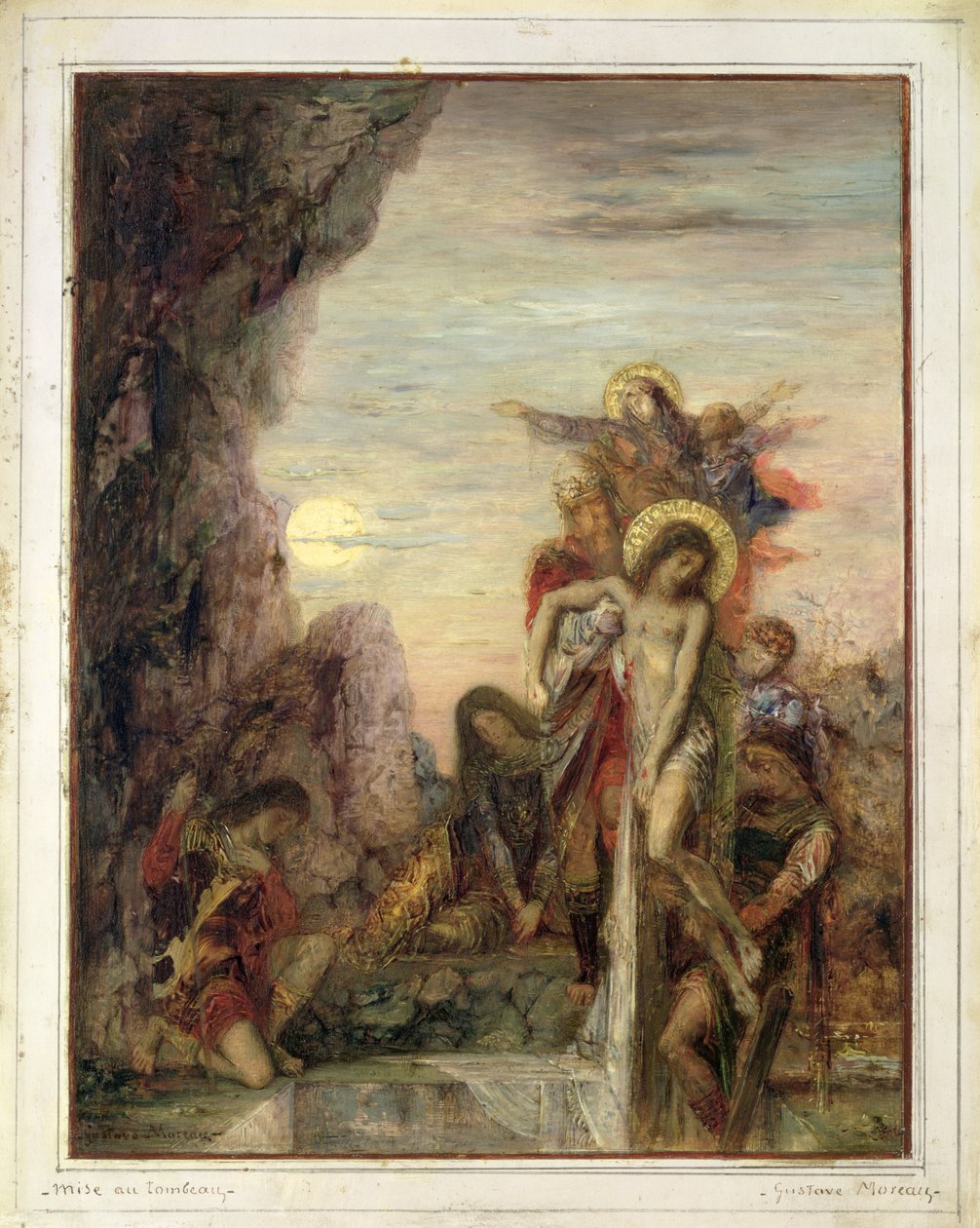 Entombment，c.1867 作者 古斯塔夫·莫罗（Gustave Moreau）