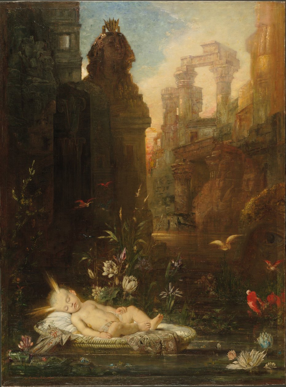 婴儿摩西 作者 古斯塔夫·莫罗（Gustave Moreau）