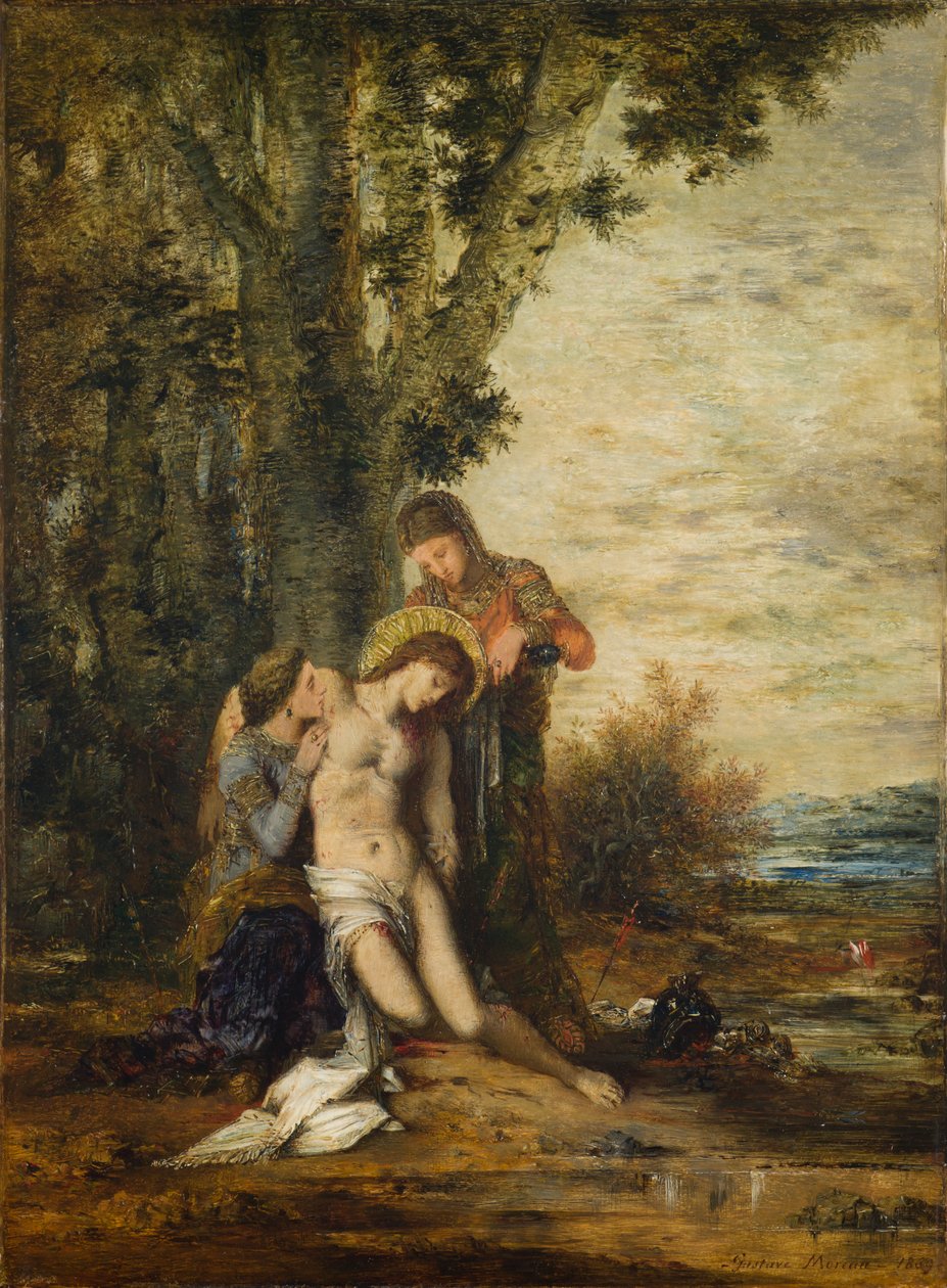 殉教的圣塞巴斯蒂安 作者 古斯塔夫·莫罗（Gustave Moreau）