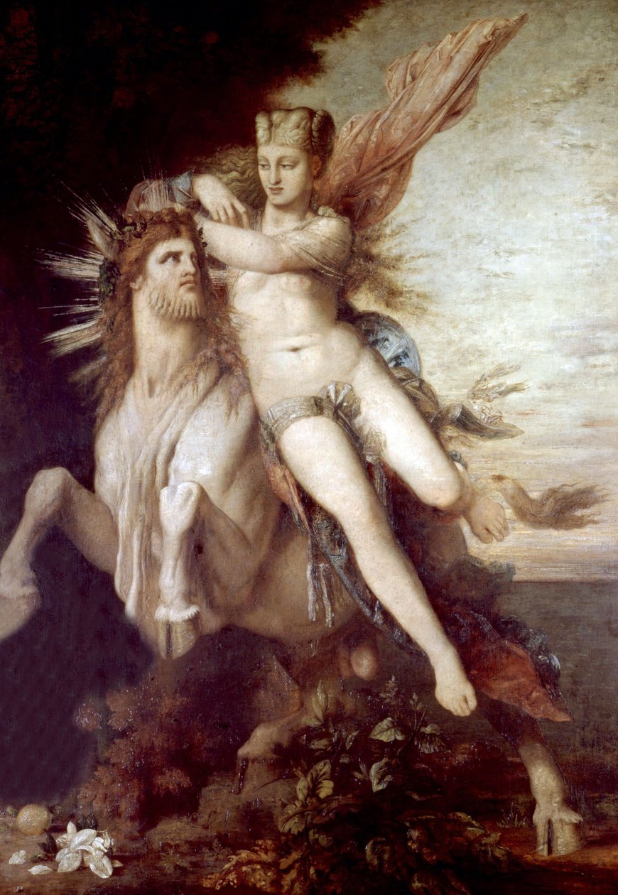 强奸欧罗巴，c.1869 作者 古斯塔夫·莫罗（Gustave Moreau）