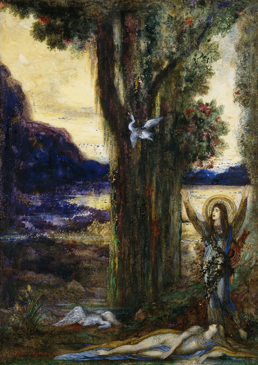 奥菲斯的眼泪； La Douleur d“ Orphee，约1887年 作者 古斯塔夫·莫罗（Gustave Moreau）