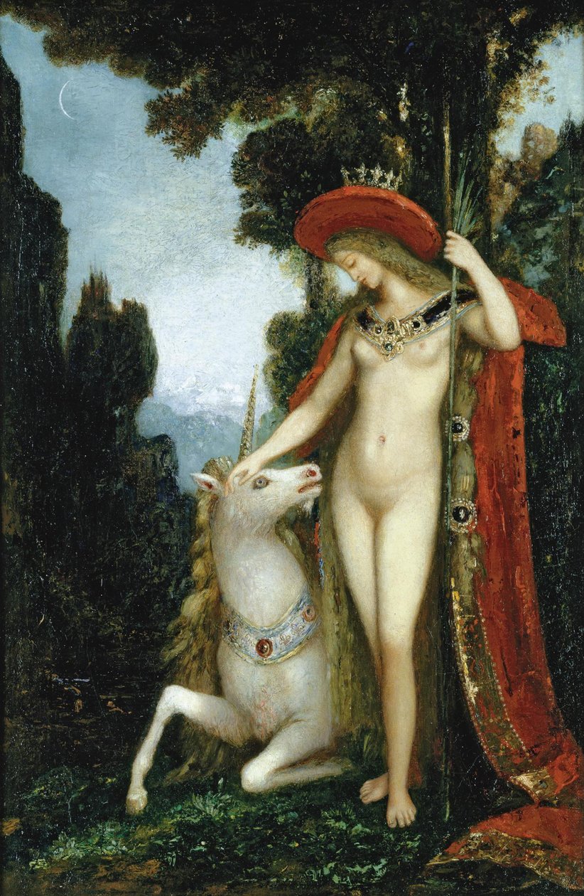 独角兽 作者 古斯塔夫·莫罗（Gustave Moreau）