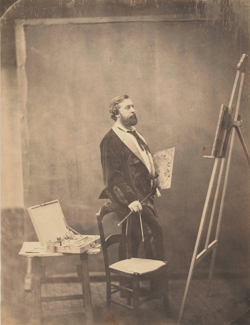 J. Savile Lumley的画像，马德里，1859年。 作者 古斯塔夫·佩纳伯特