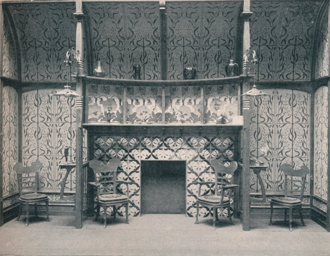 Ingle-Nook由G.Serruier设计，1898年 作者 古斯塔夫·塞鲁里尔·博维
