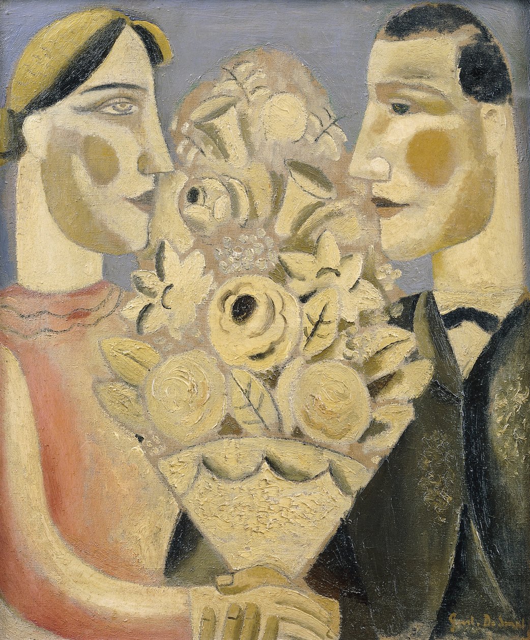花束； Le Bouquet或Der Bloemtuil 作者 古斯塔夫·德·斯梅特