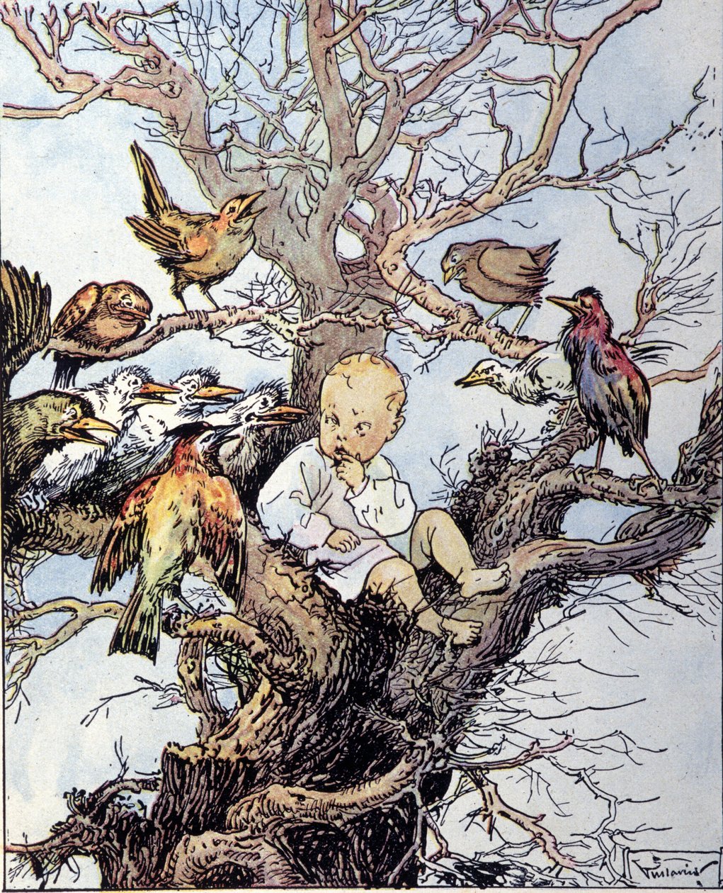 詹姆斯·马修·巴里（James Matthew Barrie，JM 或 J. M. Barrie）寓言《彼得潘的故事》插图 作者 古斯塔沃·古斯塔维诺·罗索