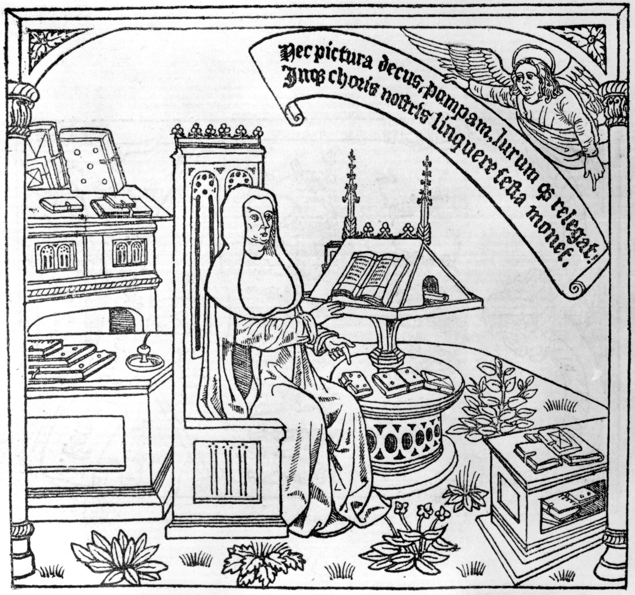 插图为Danse Macabre，于1485年在巴黎出版 作者 盖·马可（Guy Marchant）