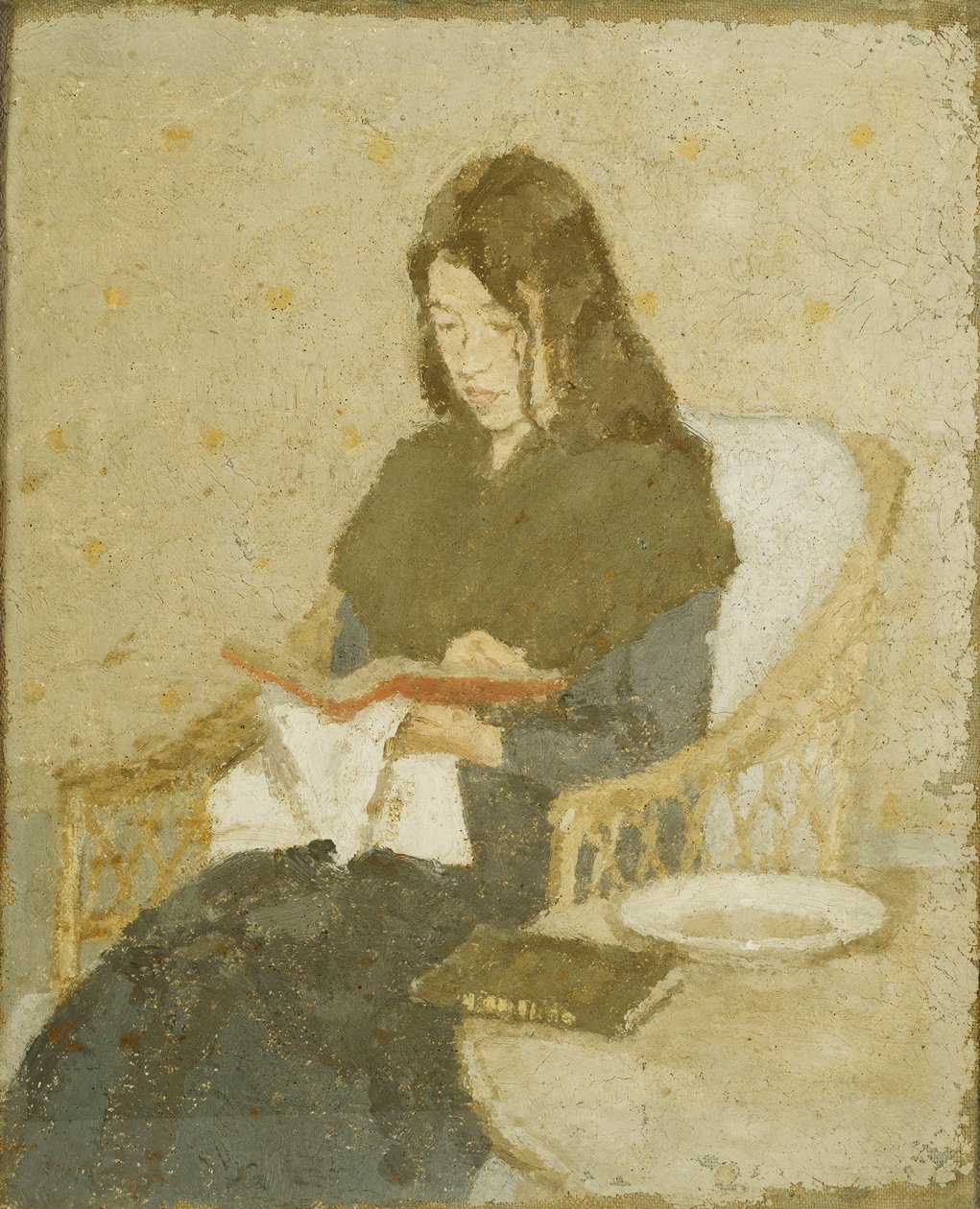 坐着的女人，1919年至1926年 作者 格温·约翰