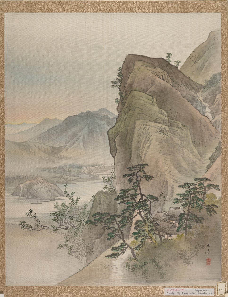 景观，1800年。 作者 川端玉章