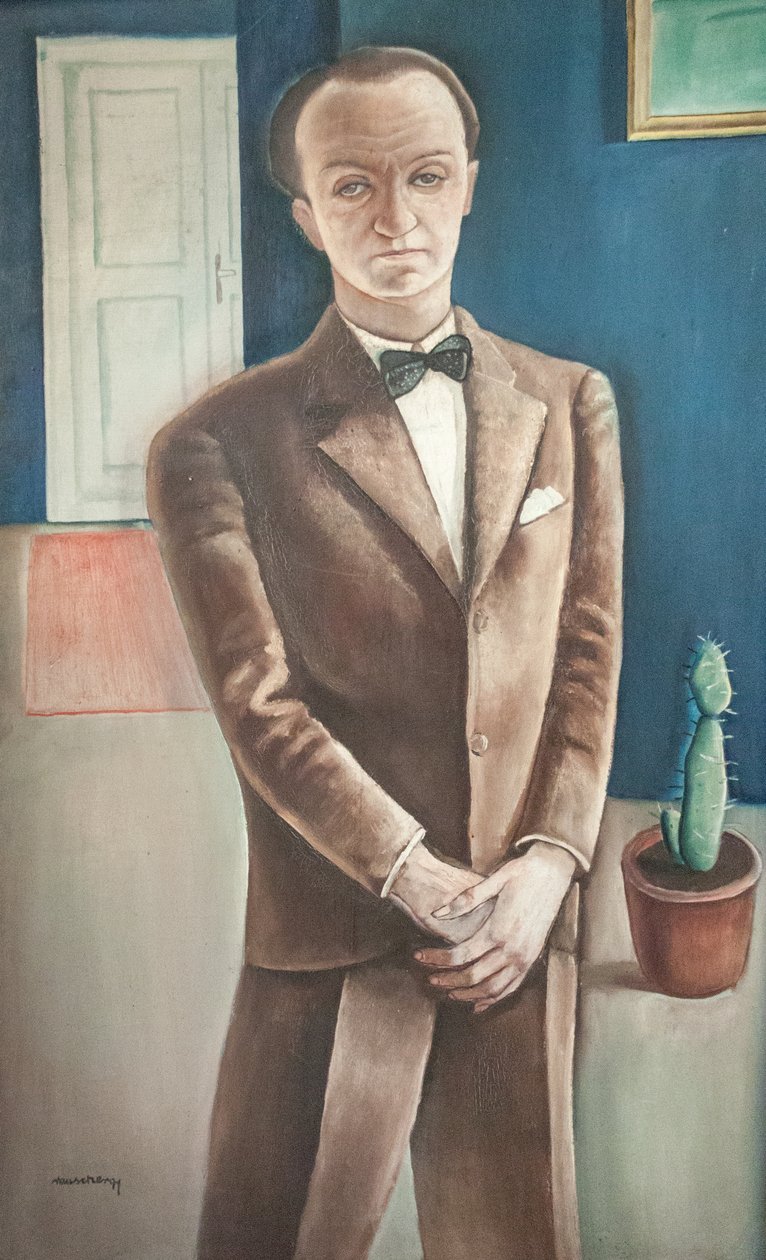 Oltonyos ferfi kaktusszalnEnglish：Man_in_suit_with_cactusn 作者 乔吉·劳舍（Gyorgy Rauscher）