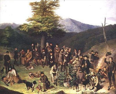 1859年在Gerecse Hills拍摄派对 作者 乔吉·吉尔·阿拉佐斯（Gyorgyi Giergl Alajos）
